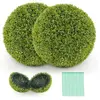 Boules de Buis Artificiel - RELAX4LIFE - Lot de 2 - Anti-UV - Vertes t...