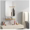 COSTWAY Miroir LED Salle de Bain 70 x 50 cm, 3000-6000k, Luminosité Ré...