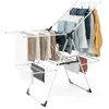 GOPLUS Étendoir à Linge Pliable en Métal à 2 Niveaux-Ailes Réglables e...