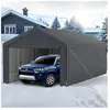 GOPLUS Grand Abri pour Véhicule, Carport Résistant aux Intempéries, av...