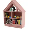 Costway Bibliothèque En Forme De Maison Pour Enfants En Bois, Étagère ...
