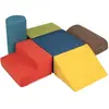 6pcs Blocs De Construction Pour Enfant Costway-Tissu Chenille Amical P...