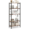 Meuble Étagère À 5 Niveaux 161 Cm Costway, Cadre En Métal, Kits Anti-B...