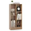 Bibliothèque À 3 Niveaux Costway-50 X 24 X 103,5 Cm-5 Cases Ouverts De...