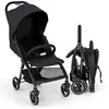 COSTWAY Poussette Canne Bébé avec Dossier & Auvent Réglables, Panier I...