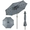 Parasol de Jardin Déporté Inclinable COSTWAY - 24 Lumières LED - Dia.3...