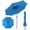 Parasol de Jardin Déporté Inclinable COSTWAY - 24 Lumières LED - Dia.3...