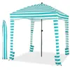 Abri de Plage Pliable 3,5m² COSTWAY-3 Hauteur Réglable-Paroi Latérale ...