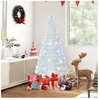 RELAX4LIFE Sapin de Noël 180 cm Artificiel Blanc 180 cm avec Lumières,...