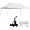 COSTWAY Tonnelle de Jardin Pliante 3x6M-Protection Solaire UPF50+Etanc...