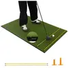 COSTWAY Tapis de Frappe de Golf 152x92x2cm-Gazon Synthétique-2 Positio...