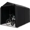 COSTWAY Abri de Rangement Extérieur 160 x 218 x 164 cm-en Acier Galvanisé-Porte Avant Enroulable-Housse en PE-Tente Garage Motos