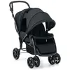 DREAMADE Poussette Double Pliable et Légère pour 2 Bébés, Siège Tandem...