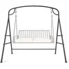 GOPLUS Portique Balançoire Extérieur 1 Place 180x133x182CM-Siège Suspendu Hamac pour Porche-Charge 300KG sans Banlançoire