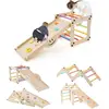 Toboggan Enfant - GOPLUS - 7 en 1 Triangle Escalade Montessori en Bois...