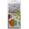 Thedecofactory - cupcake land - Stickers repositionnables thème gourmandise & princesse
