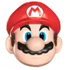 Disguise Mario Masque pour adulte, rouge/blanc/marron, taille unique