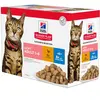 Hill's Science Plan Adult Light poulet pour chat - En complément : 12 x 85 g sachets Hill's Science Plan Adult Light viande et poisson