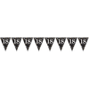 Amscan Noir étincelant 18e anniversaire Bunting