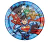UNIQUE - 8 kleine Justice League borden 18 cm - Decoratie > Borden