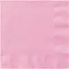 Serviettes en papier - Unique party branding - Rose clair - 33 x 33 cm