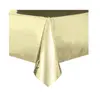 Unique Nappe plastique métallisée or 137 x 274 cm
