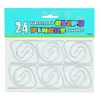 Unique Pince-nappes transparents (x24)