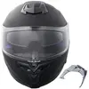 Mophorn Casque de moto, casque ABS intelligent intégral avec emplaceme...