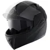 Mophorn - Casque de moto , casque abs intelligent 3/4-Face non masqué,...