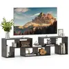 Costway 65" Meuble Tv En 3 Pcs Modulaire, Étagère Bibliothèque Modulab...