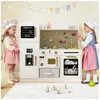 COSTWAY Cuisine Enfants 3 Ans+, 10 avec Accessoires, Effet lumineux et...