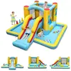 GOPLUS Château Gonflable pour Enfants 3-10 Ans avec Toboggan/Trampolin...