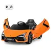 COSTWAY Lamborghini Voiture Électrique 12v/4,5 Ah Pour Enfants 3-8 Ans...