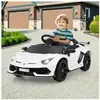 COSTWAY Lamborghini Voiture Électrique 12v/4,5 Ah, Télécommande 2.4g, ...
