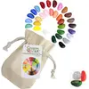 32 Couleurs Crayons Cailloux Sachet Coton Mousseline Crayon Rocks Multicolore