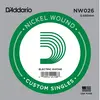 Corde D'addario tirant 26 guitare électrique - Filet rond NW026