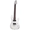 Schecter C-7 Deluxe Satin White 7-snarige elektrische gitaar