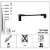 Bougiekabelset RCFT604 NGK
