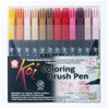 Sakura Lot de 24 Feutres Pinçeau Koi Coloring Brus Assortis