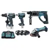 Pack 4 machines - MAKITA - DDF458, DTD152, DHR202, DGA452 - 18V 4Ah - ...