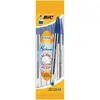 Pochette 5 stylos BIC Cristal Bleu