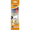 Pochette 5 stylos BIC Cristal Couleurs Assorties