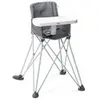 Bright Starts Chaise haute ultra compacte Pop'N Dine Gris