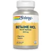 Solaray Casquettes Betaine Hcl With Pepsin 250mg Enzymes And Digestive Aids 180 Unités