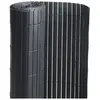 JARDIDECO Canisse PVC double face Noir 6 m - 2 rouleaux de 3 x 1,20 m - France Green