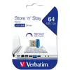 Clé USB Store 'n' Stay NANO - 64 Go - USB 3.0 - bleu - VERBATIM