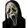 Funworld Officiele Licentie Scream masker Scream Halloween Masker met Capuchon voor bij Halloween Kostuum Volwassenen - Plastic - Creme/Wit