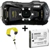 Pentax WG-90 kit avec batterie D-Li92 et dragonne - Noir