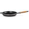 Le Creuset Koekenpan Signature 28 Cm in Geëmailleerd Gietijzer met Houten Handvat Flint