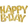 amscan Ballon aluminium lettres Happy Birthday doré Taille Unique
